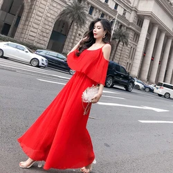 Ladies New Sexy Jumpsuit Women Elegant Fashion Camisole Rompers Pleated Jumpsuit