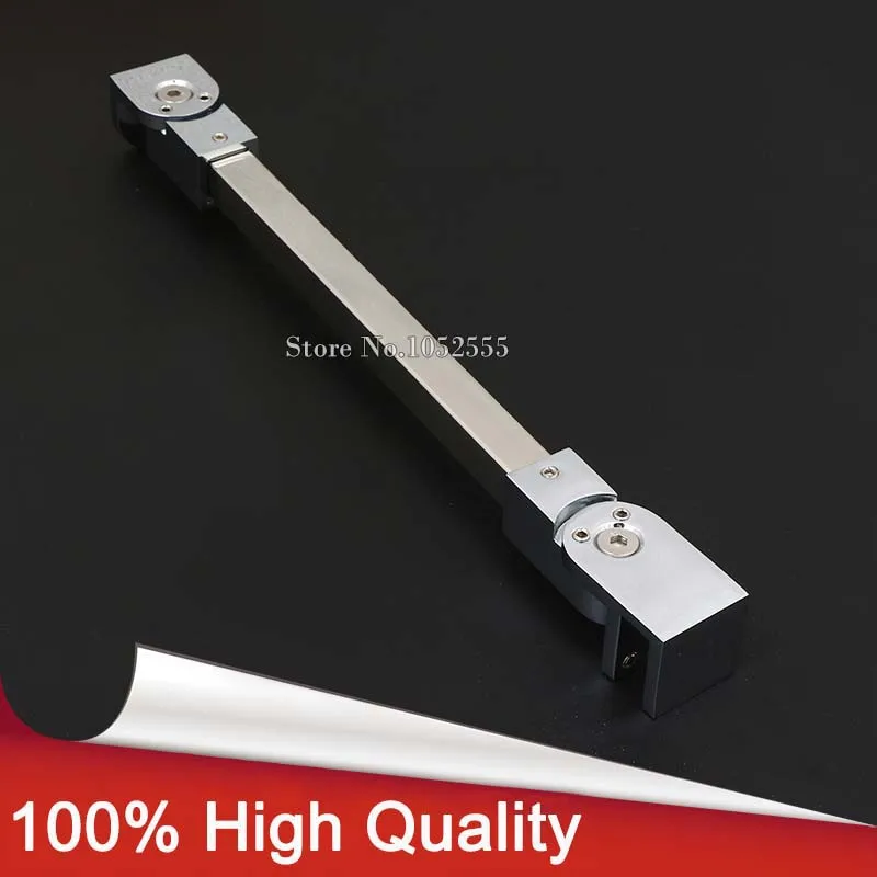 

Glass Clamp,304 Stainless Steel Shower Room Accessary Glass Supporting Bar, Angle adjustable Glass Stablizer Holding Clamp