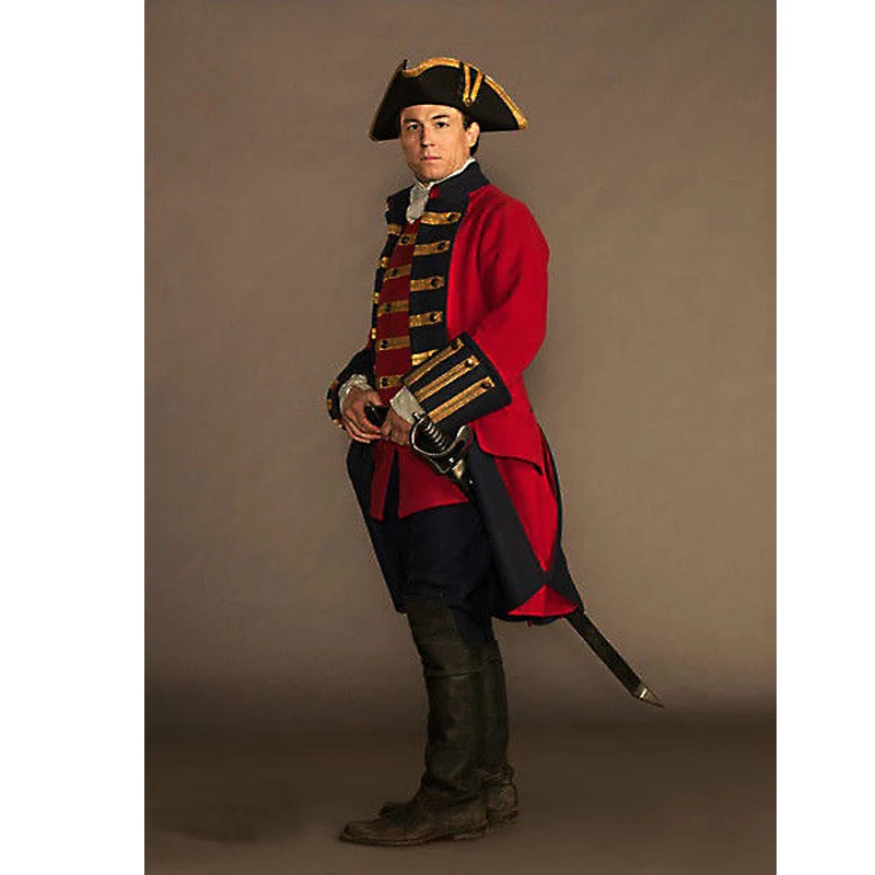 Adult's Costume Cosplay Medieval Style Uniform Costume Outlander Jonathan Randall Outfit Cosplay for Carnival Party