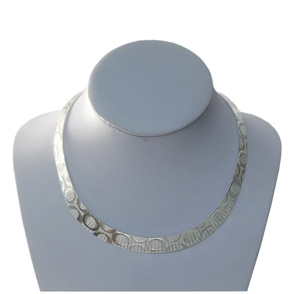 Beadsnice Solid Silver 925 Chunky Necklace Elegant Moon Necklace New Arrival Silver Jewelry Statement Chocker Necklaces ID31860