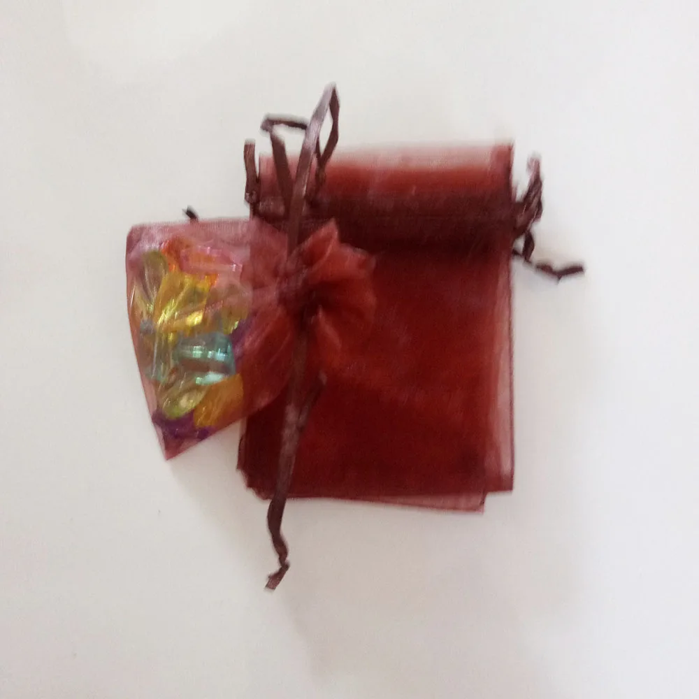 13x18cm tas Organza 500 buah tampilan perhiasan kantong perhiasan tas hadiah untuk pernikahan tas serut wanita tas penyimpanan perjalanan