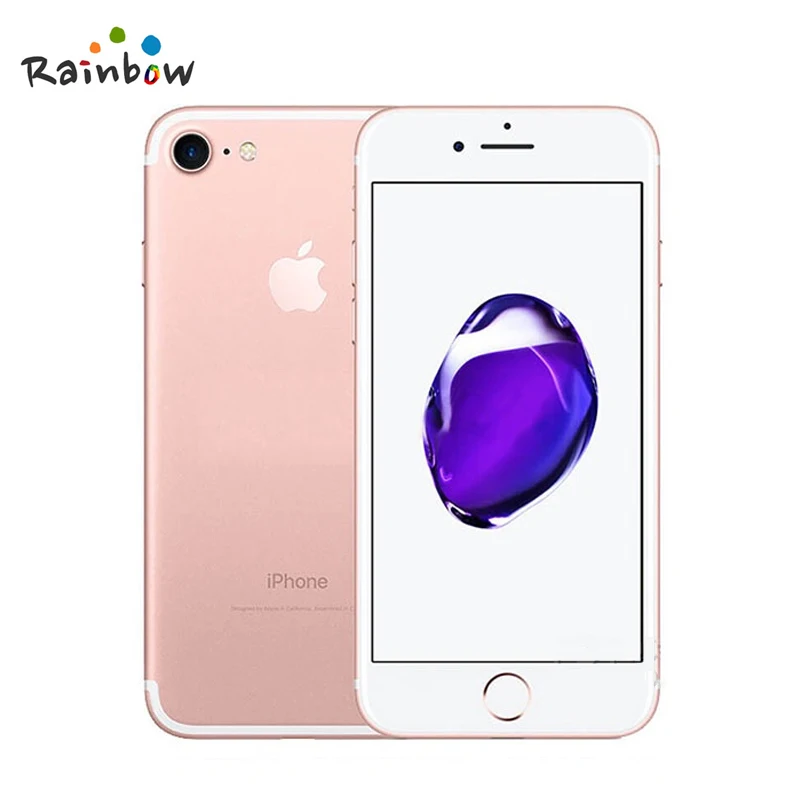 هاتف ابل ايفون 7 4G LTE هاتف خلوي 32/128GB/256GB IOS 12.0MP + 7.0MP كاميرا رباعية النواة بصمة 4.7 "4K فيديو