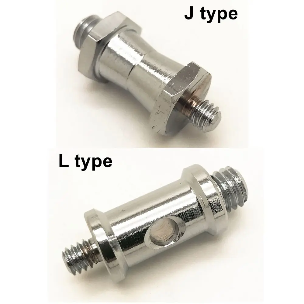 6in1 1/4 ''Ke 3/8'' Female Male Thread Spigot Stud Perangkat Adapter Sekrup Konversi untuk Payung Flash Light Tripod Aksesori Studio