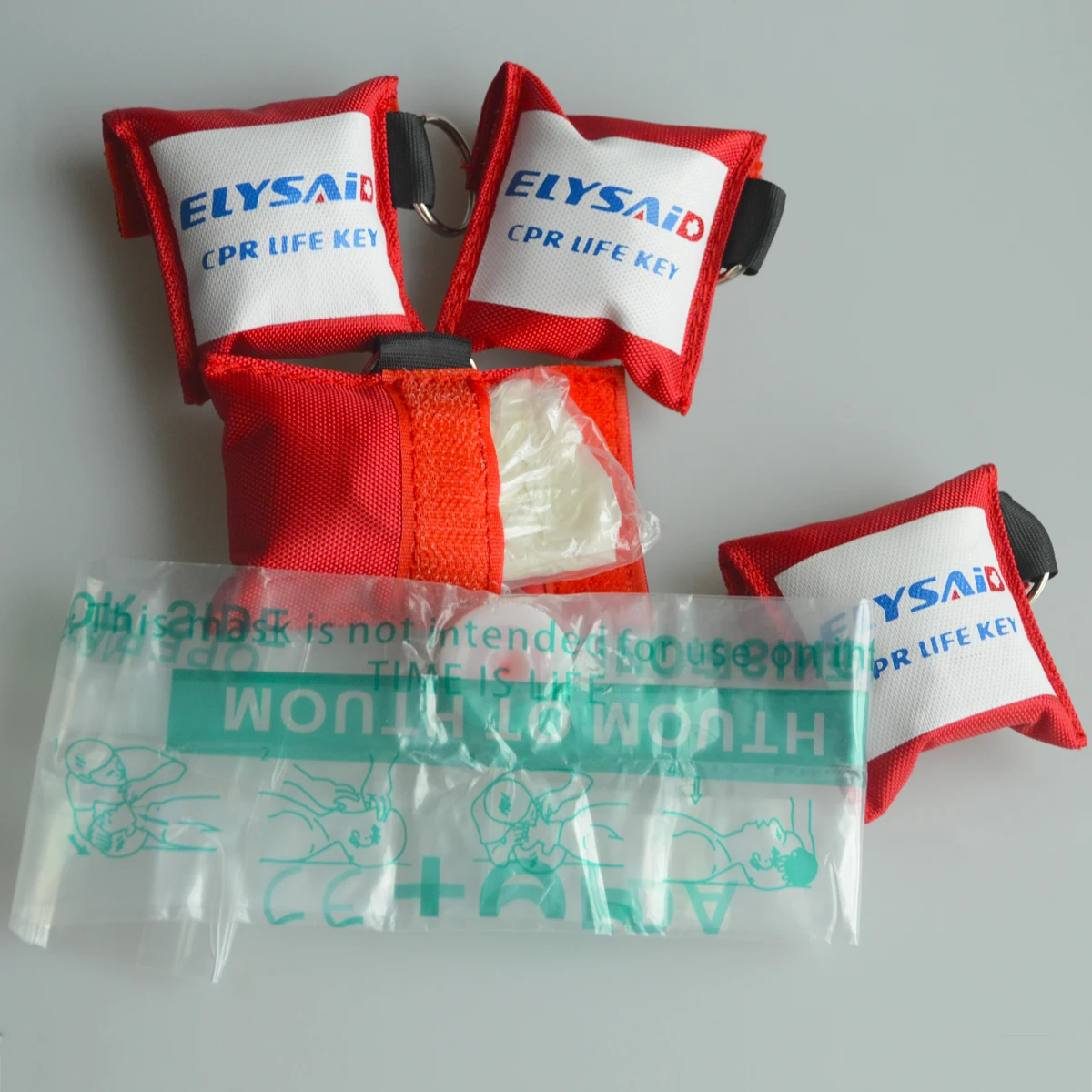 Masque de réanimation jetable, 1 pièce, protection faciale de secours en cas d'urgence