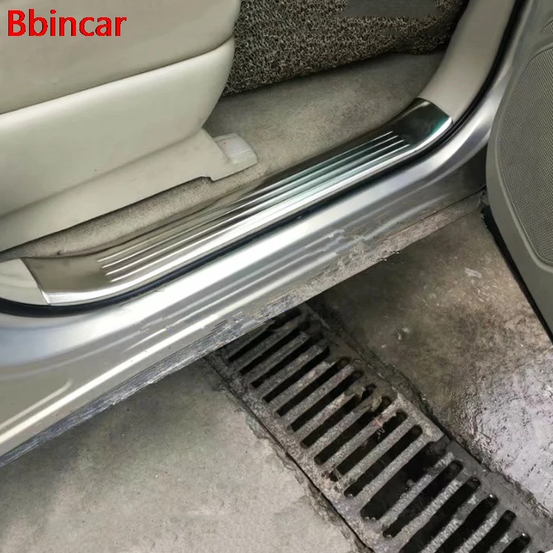 

Bbincar Stainless Steel Scuff Plate Doorsill Threshold Welcome Pedal Trim Auto Accessories For Toyota Estima Previa Tarago 2016