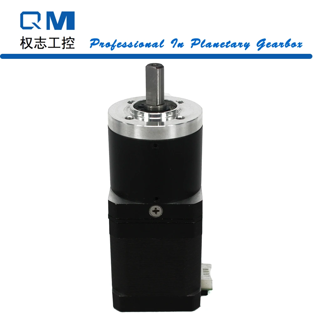 

Geared Stepper Motor Planetary Gearbox Metal Gear Ratio 40:1 NEMA 17 L=48mm CNC Robot Pump