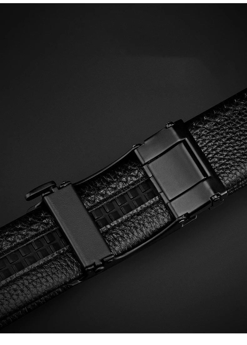 BISON DENIM Echtes Leder Automatische Männer Gürtel Luxus Strap Gürtel für Männer Designer Gürtel Männer Hohe Qualität Mode Gürtel N71416 – Detail 6