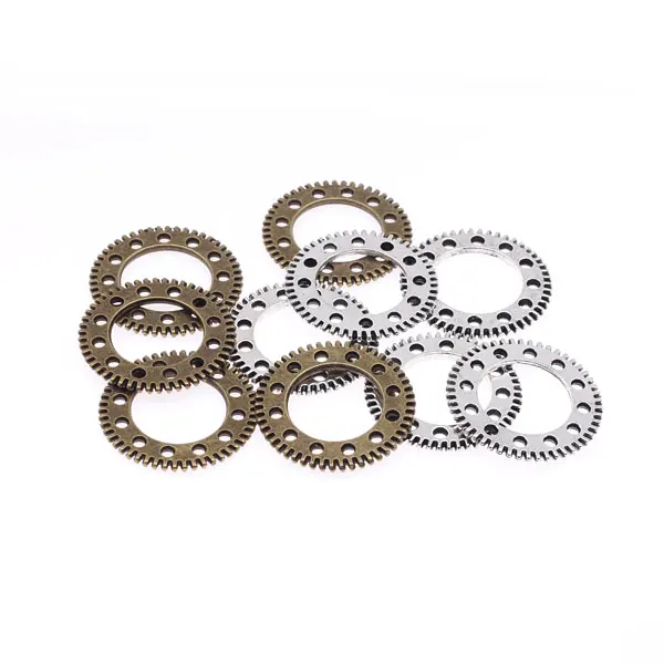 20pcs per lot Antique colors Circle Shape Gears DIY Metal Part for Steampunk Jewelry Making