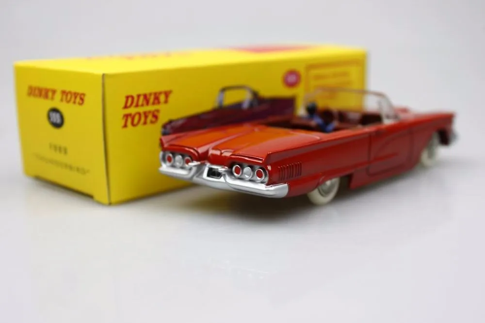 At las 1:43 Dinky Toys 555 Ford Thunder bird Red Boutique Alloy Car Toys For Children Kids Model Original Box 