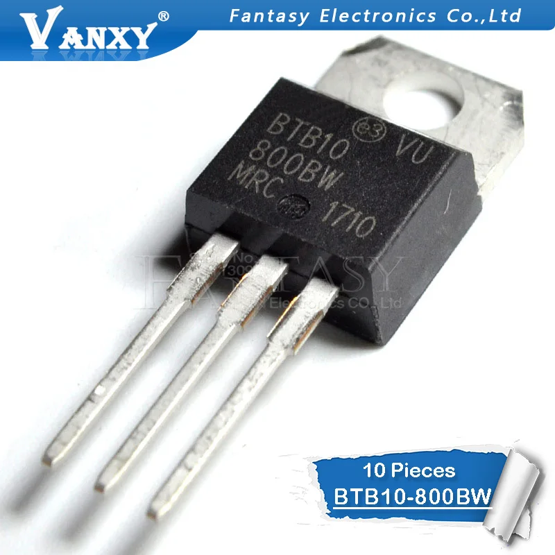 10PCS BTB10-800BW TO-220 BTB10800BW TO220 BTB10-800 BTB10