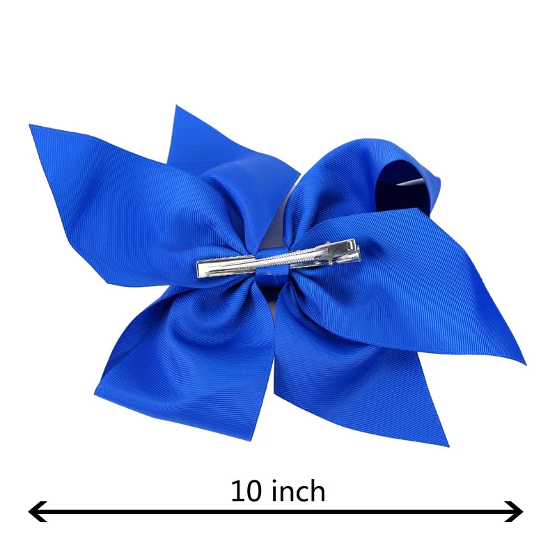 10 Inch Large Grosgrain Ribbon Women Hair Bows Barrettes Girls Boutique Hairpins Hair Clips Children Kids Hair Accessories