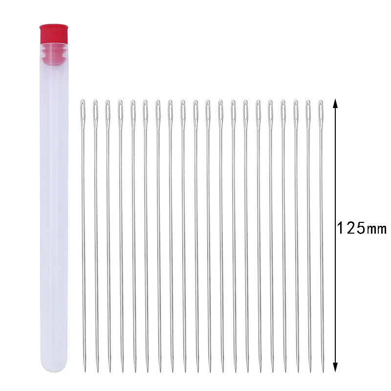 20 Pcs גדול עין מעוקל ואגלי מחטי DIY צמיד שרשרת Stringing תכשיטי קרפט ביצוע כלי בעבודת יד אמנות כלי קיט מחט