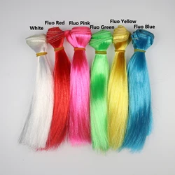 6Packs Streamer Salmon Pike Fly Sabiki Rig Making Material Bright Artificial Fiber for Fly Tying Fluo Green Rose Yellow
