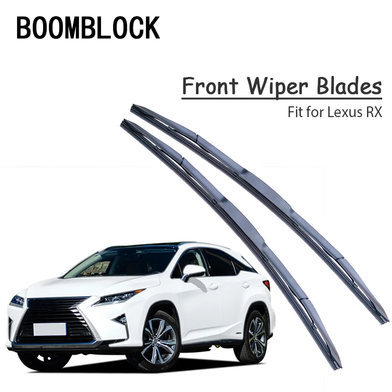 Car Windshield Rubber Front Wiper Blades Arm Kit For Lexus RX350 RX450H RX400H Windscreen Wiper Cleaning Brushes Accessories