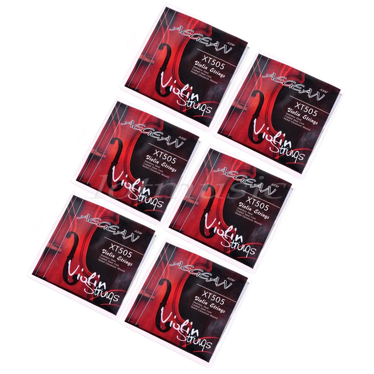 6Sets Aegean Nickel Wound Violin Strings Stainless Steel