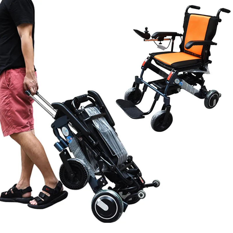 Cheapest Ultralight Folding Handicapped Portable Electric Wheelchair For Disable,Elderly