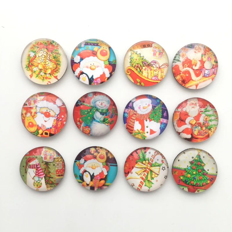 12pcs Cute Christmas Fridge Magnet Cartoon Santa/Snowman Megnetic Message Stickers for X-Max Gift Home Decoration Free shipping