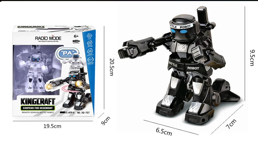 Rcロボットバトル玩具,子供用ミニモデル,リモコン付き,777-615g