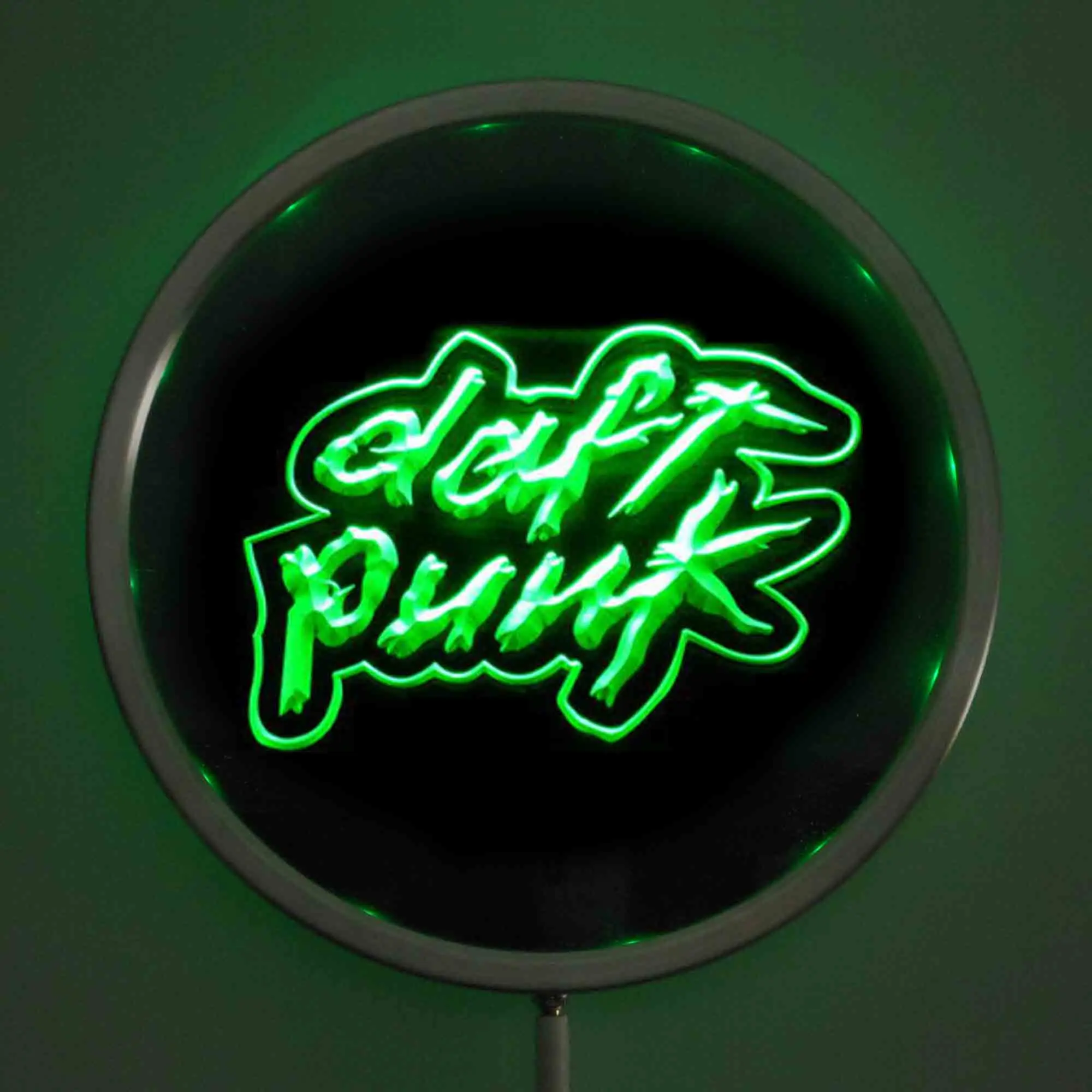 rs-0311 DISCOVERY DAFT PUNK LED Neon Round Signs 25cm/ 10 Inch - Bar Sign with RGB Multi-Color Remote Wireless Control Function