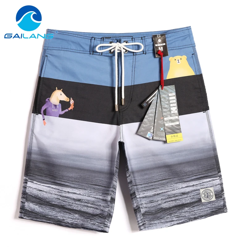 Gailang Brand Men's Quick Drying Boxers Trunks Active Man Bermudas Men Beach Swimwear Swimsuit Board Shorts Plus Size XXXL Size