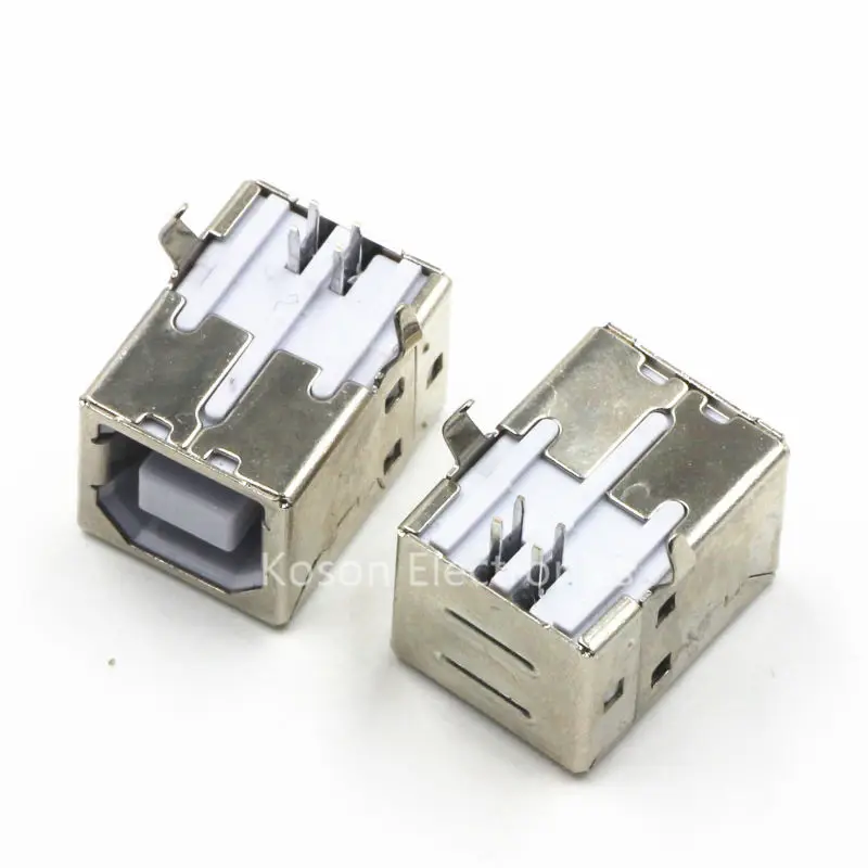 10 stücke USB typ B 90 buchse Löten PCB Stecker Drucker interface