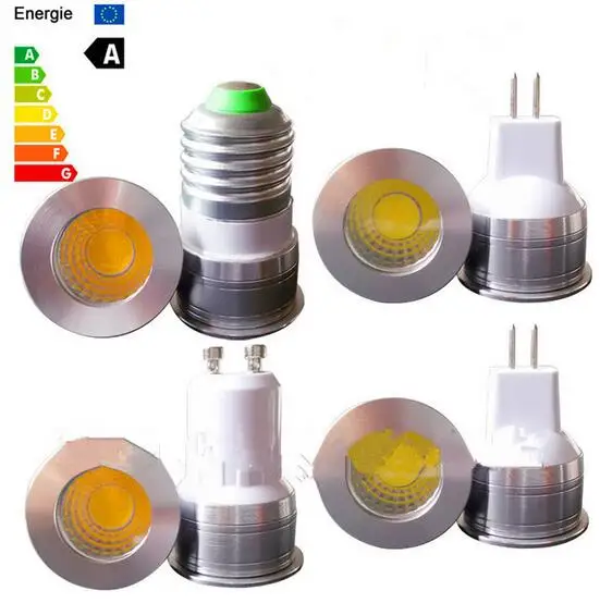 

LED Light MR11 Bulb 3W 12V 35mm Diameter Dimmable Mini Spotlight Bulb GU5.3 GU10 LED Lamps 220V 110V COB E27 E14