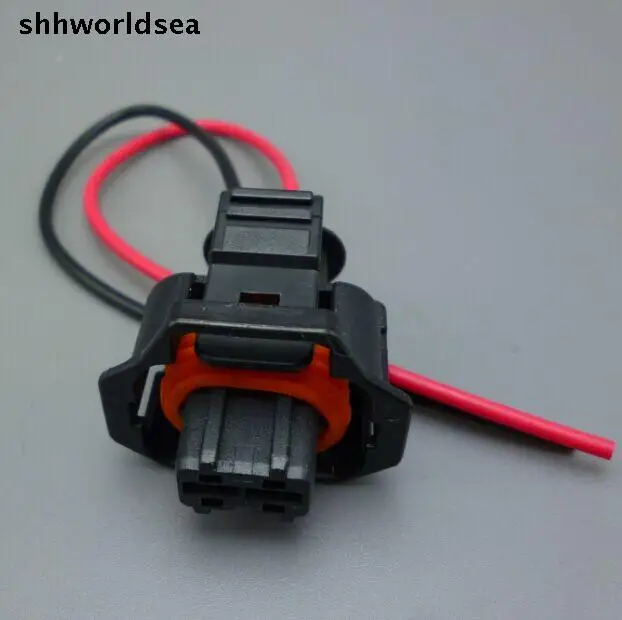 

shhworldsea 2Pin waterproof 2 pin For the diesel common rail injector pin connector Fuel injector plug plug a metering unit