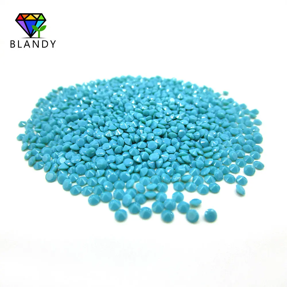 Wax Casting Nano Stone 1000pcs/lot 1.0-3.0mm Round Cut Turquoises Nano Stone Synthetic Gems For Jewelry Free Shipping