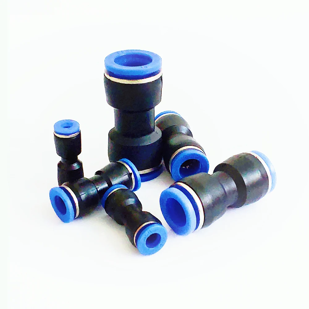 Pneumatic fittings Cylinder PU 8mm 6mm 4mm air water Hose Tube One Touch Straight Fittings Pneumatic air valve Connector tube