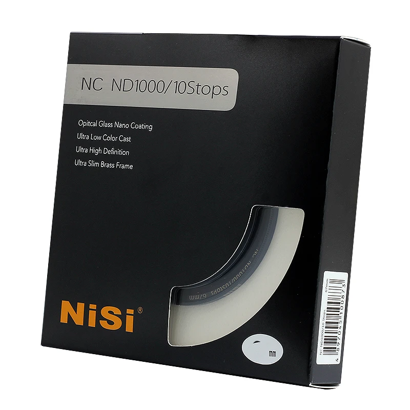 NiSi SILM NC ND1000 Neutral Density ND 3.0 Filter Nano Multi-Coated 10-Stop for Lens Size 95mm 82mm 77mm 72mm 58mm 55mm 52 40.5