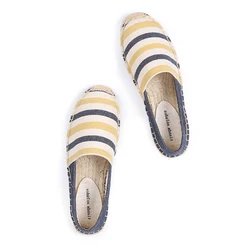 Woman Flats Espadrilles 2021 D'orsay Flats D'orsay Promotion Direct Selling Canvas Gingham Zapatillas Mujer Casual Sapatos