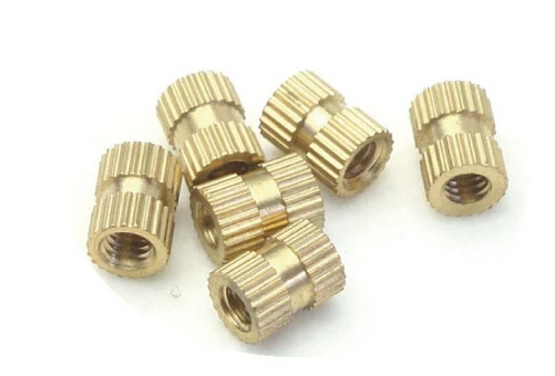 100PCS M5*6*6 MM Copper inserts Injection nut embedded parts copper knurl nut