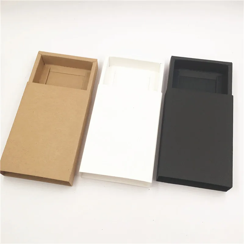 20 pcs Drawer Gift Boxes Kraft Brown Handmade Soap Packaging Boxes Party Storage box For Jewerly/Candy/Handicraft