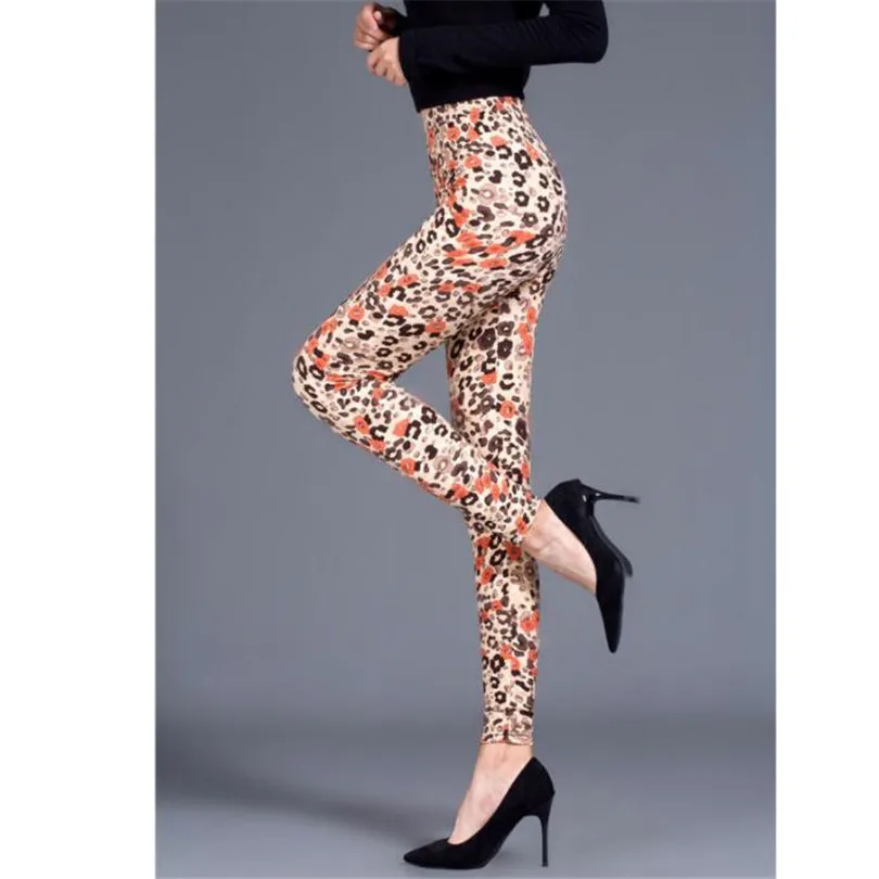 Ygyeeg mulheres de fitness push up leopard impressão leggings moda cintura alta elástica feminino leggings sexy calças retalhos