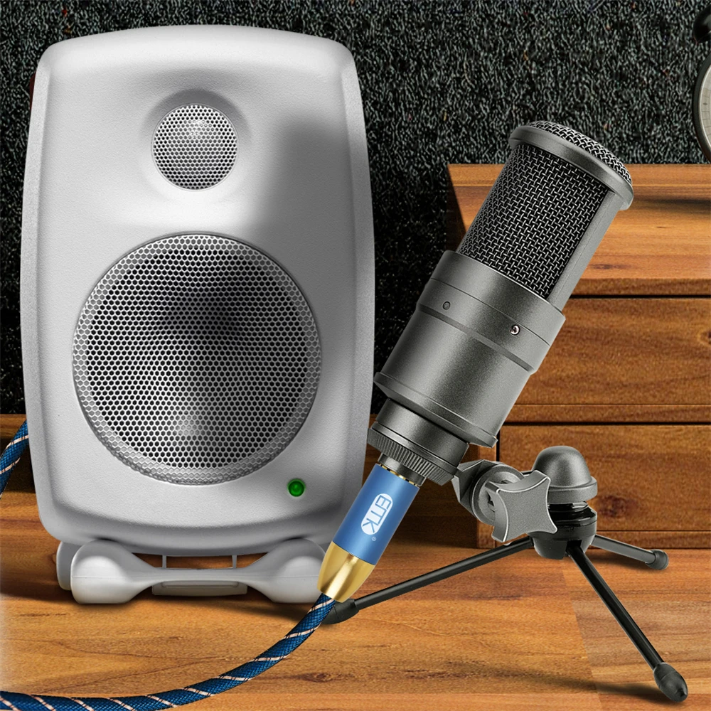 Cavo EMK Mono da 6.35mm a XLR femmina da XLR a Jack TS 6.3mm(1/4 ") spina maschio cavo Audio per strumento cavo microfono basso