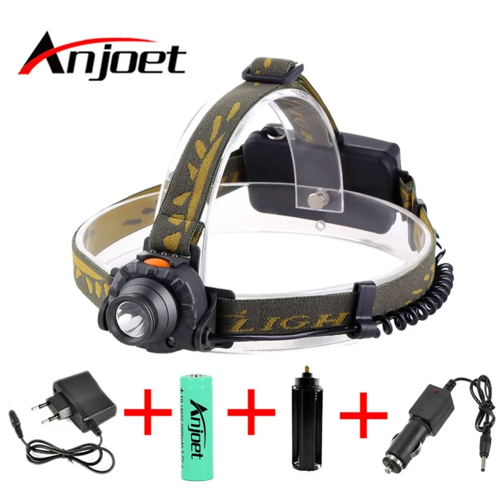 

IR Sensor Head Torch Waterproof Rechargeable Cree LED Headlamp Headlight Camping Hunting Lamp 18650 battery +Charger+Car charger