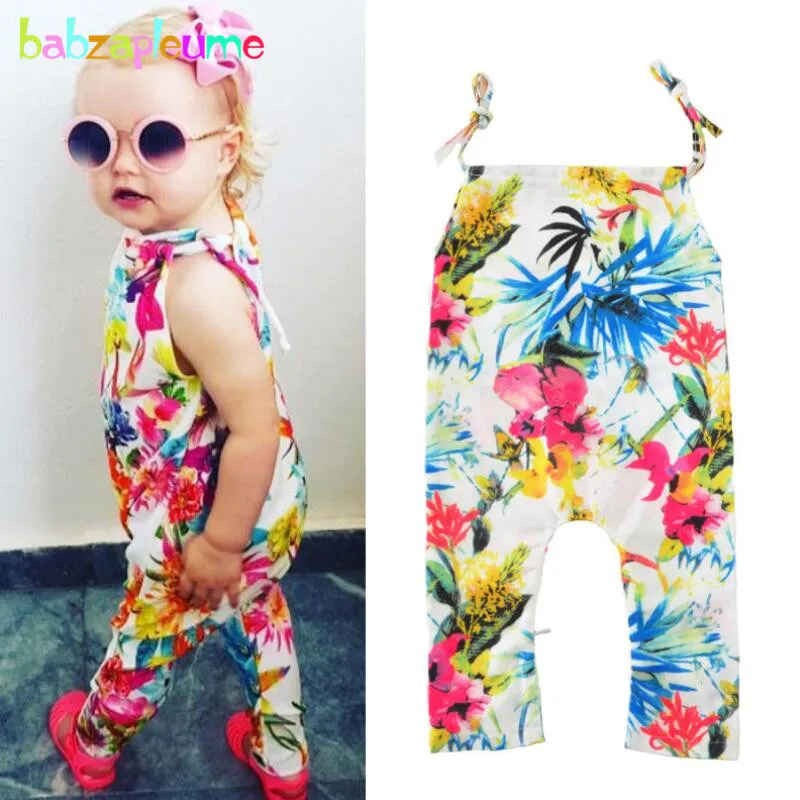 

Summer Newborn Girls Romper Baby Clothes Brands Flower Design Toddler Girls Jumpsuits Cute Cool Kids Clothing overalls New A190