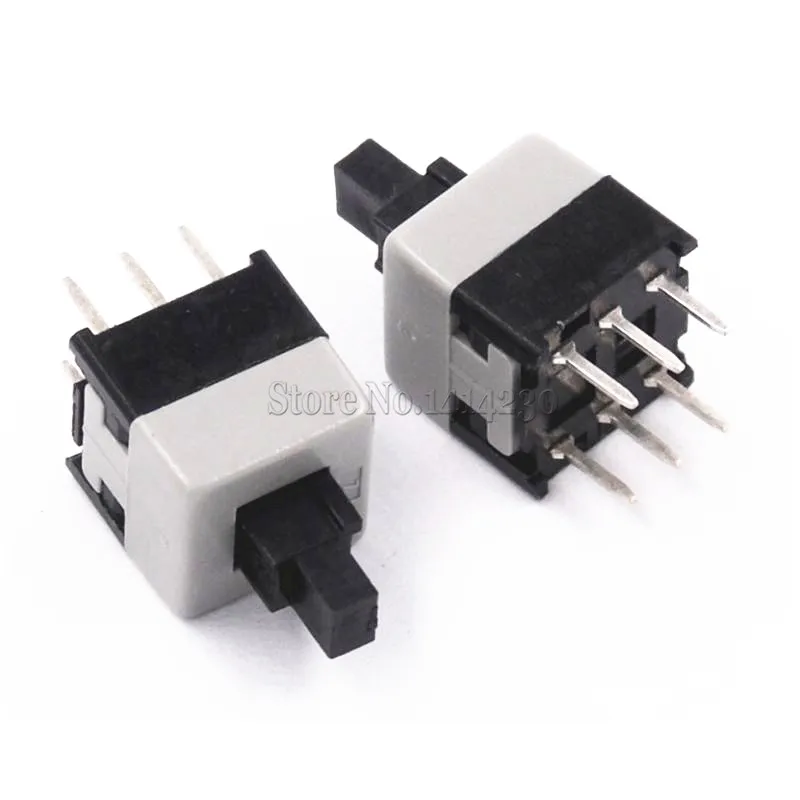10Pcs 8.5*8.5mm Double Row No Locked Switch/Push button switch/key switch 6Pin