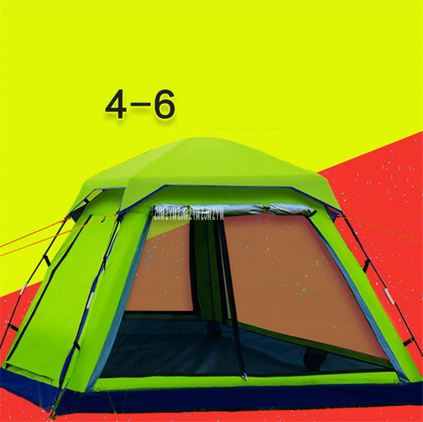 1pcs Camping Tent 5 person Outdoor Equipment Single room Family Tourism Beach Tents Waterproof tent