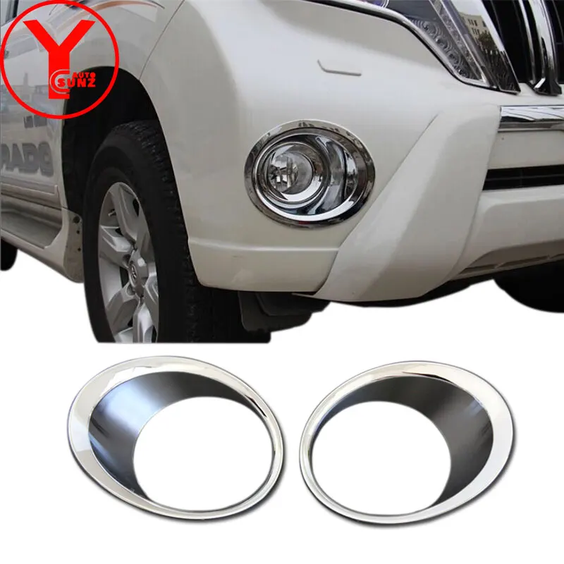 

2014-2017 chrome fog light cover For Toyota Land cruiser Prado 150 2014 2015 2016 accessories parts for toyota prado 150 YCSUNZ