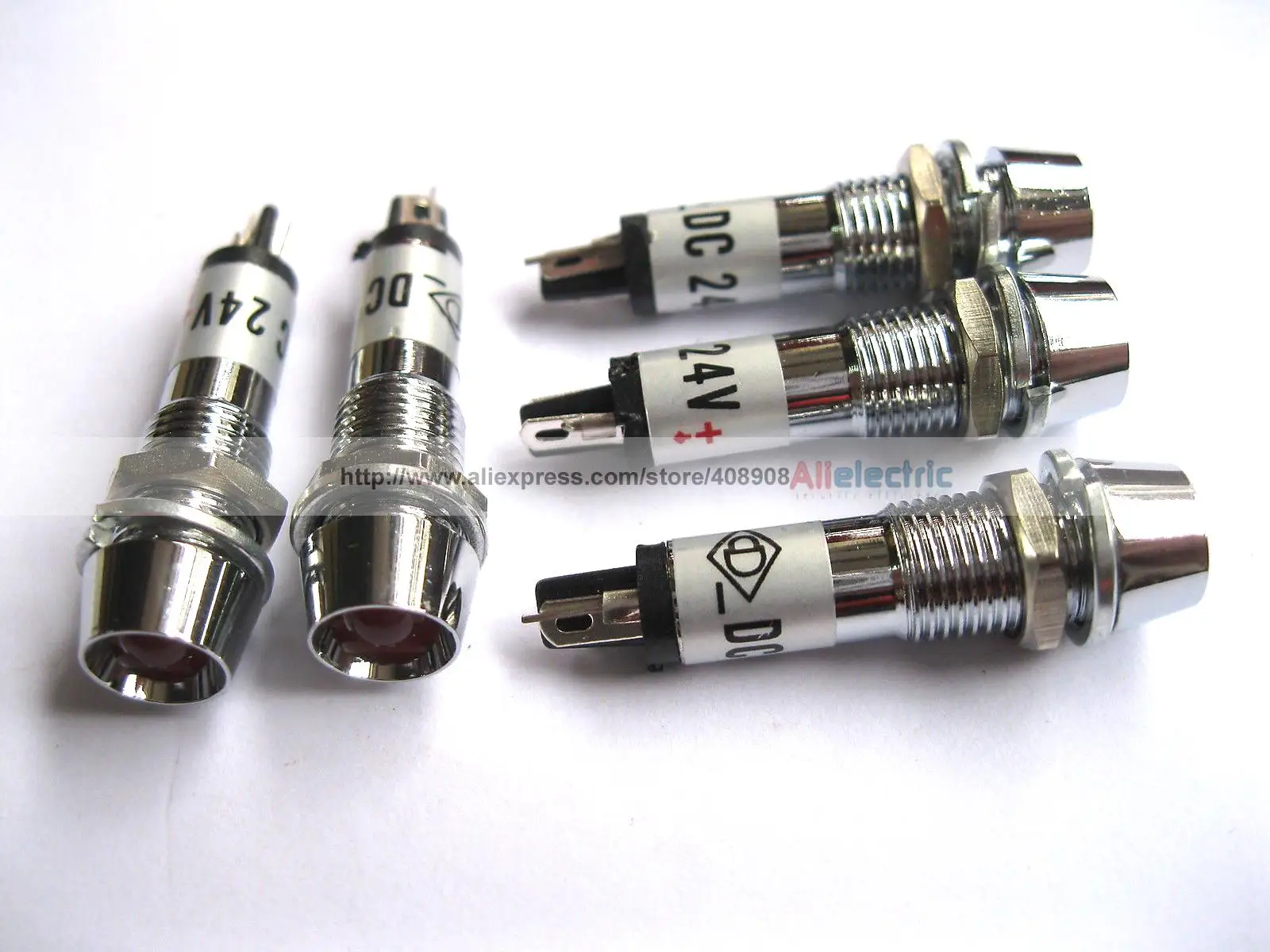 100 stks LED Indicator Rood/geel/groene Kleur DC 24 v Nieuwe