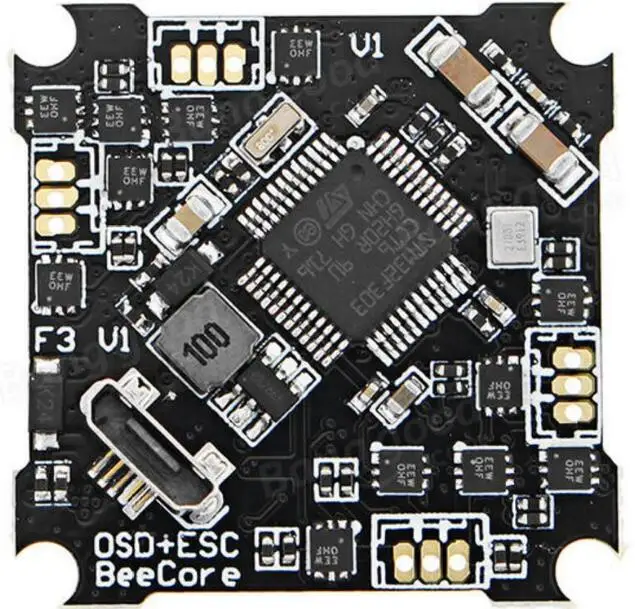 BeeCore F3 V1 STM32F303CCT6  MPU-6000 DC 3.6-4.2V 5V/0.5A BEC  support D-shot150 D-shot300 D-shot600 Oneshot125 Multishot