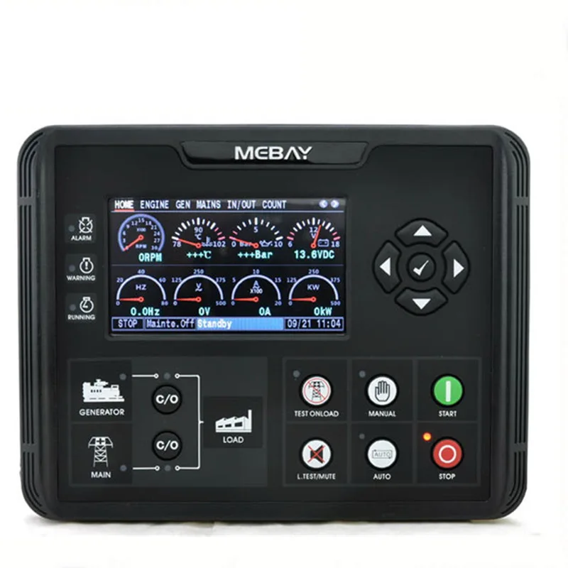 

original DC70D DC72D DC72DR Generator Set Controller for Diesel Gasoline Gas Genset Parameters With 4.3" LCD Screen Display