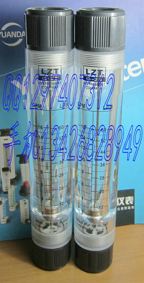 

LZT-20G pipeline type water meter liquid flowmeter 2-16GPM 10-60LPM 6 internal thread