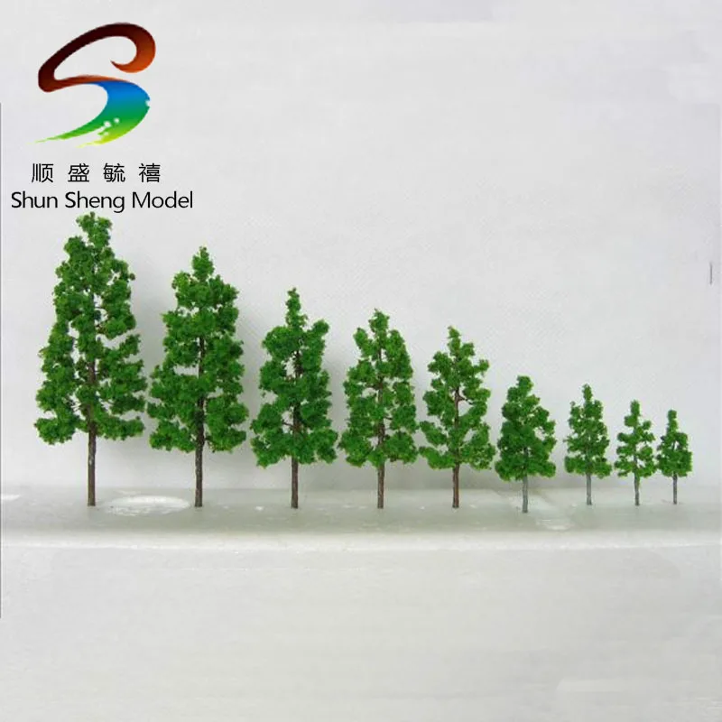 50PCS Wholesale -wire willow tree 45mm style random Landscape Train Model architectural scenery