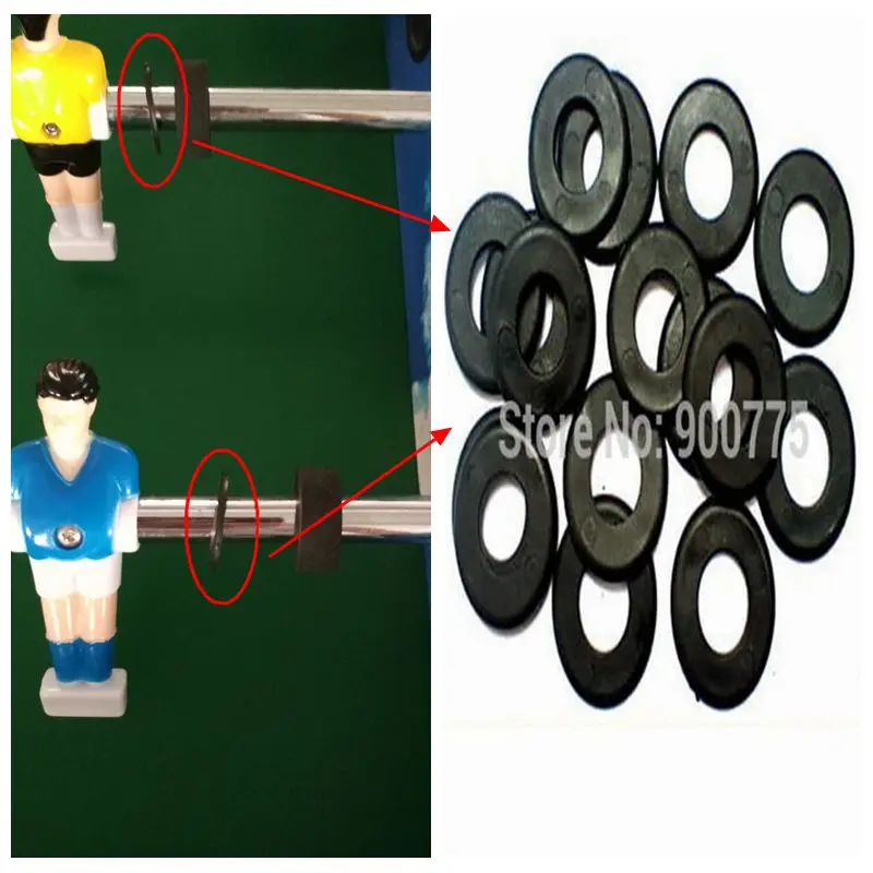 Wholesale 16pcs Black Nylon Washers for Foosball Table Tournament Soccer /AK-02