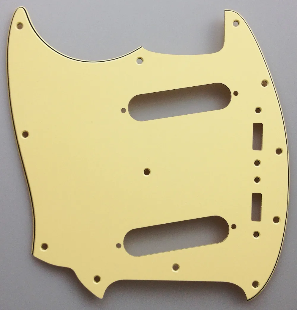 Pleroo Custom Guitar Pickgaurd Scratch Plate - For US Left Hand Mustang Guitar Pickguard Scratch Plate Multi Color Choice