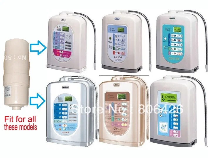 Ionizer ในตัวกรอง/เปลี่ยน//เทียน (UF) สำหรับรุ่น Q8A-A, Q8A, q6A, Q6B