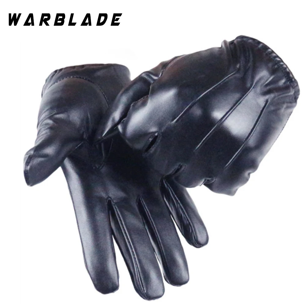 Gants en cuir pour hommes et femmes, pour écran tactile, pour doigt complet, unisexe, luvas WarBLade, tendance, automne et hiver