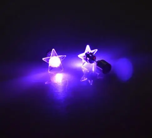 

Glow Earring Unisex Light Up LED Bling Ear Studs Earrings Xmas Club KTV Bar Party Jewelery Accessory birthday Favor 200pcs